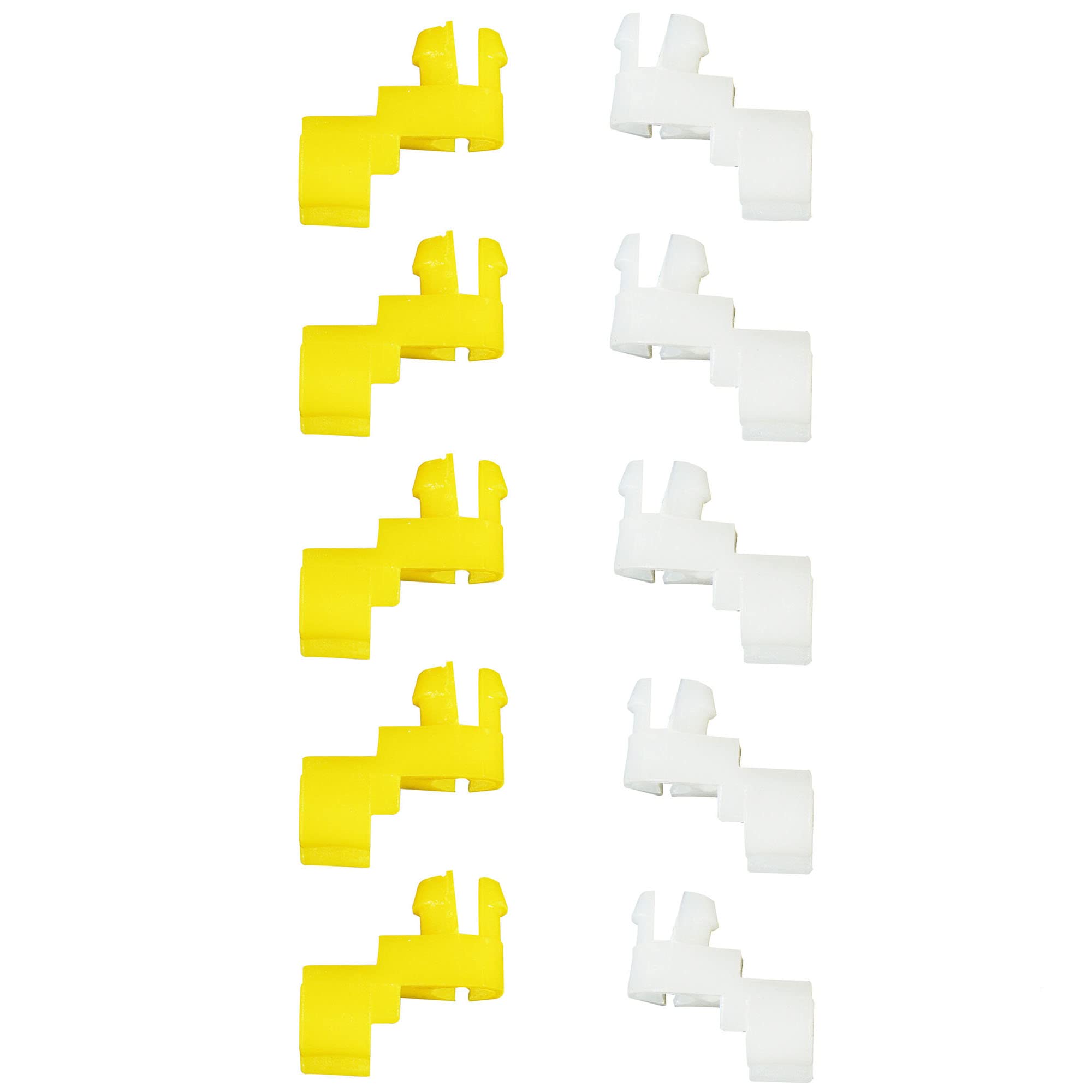 HiSport Tailgate Handle Door Lock Rod Clip Left & Right Rod Retainer Clips Compatible with Tundra Camry Celica Corolla Echo Highlander, 69293-12030 69293-12040, 5 Pair