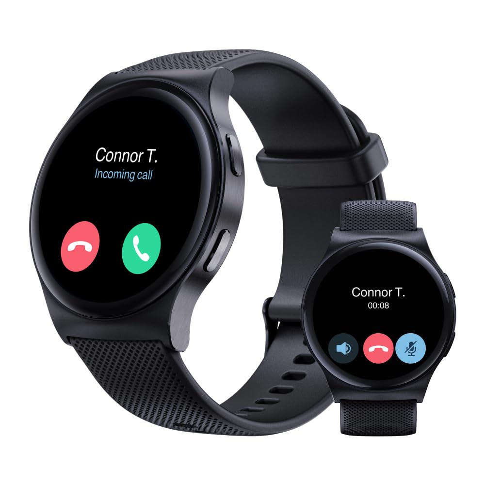 Motorola Moto Watch 120 - Premium Smartwatch for Men with AMOLED Display, 10-Day Battery, Heart Rate & SpO2 Tracking, Fitness & Health Monitoring, Compatible with Android and iPhone - Phantom Black