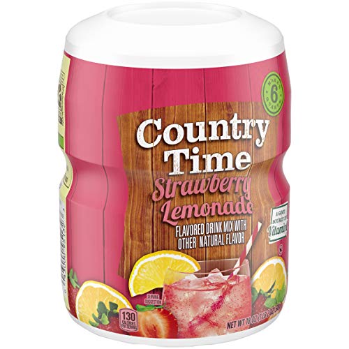 Country Time Strawberry Lemonade Naturally Flavored Powdered Drink Mix 1 Count 18 oz Canister