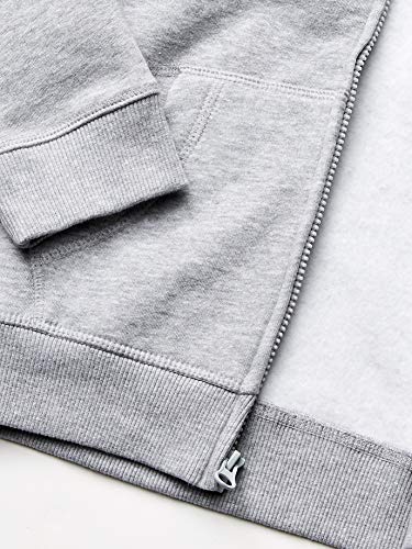 Nautica Boys' Little Zip Up Hoodie Sweatshirt, Signature Logo Design, Kangaroo Pockets, Made with Lightweight Fleece, Navy Stripe, 5