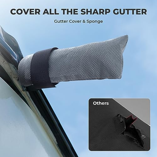 Fonzier Extra Thick 6 Layers Travel Trailer RV Cover, Anti-UV, Weatherproof, Rip-Stop, Utility Heavy Duty RV Cover for 15' 1"-18'