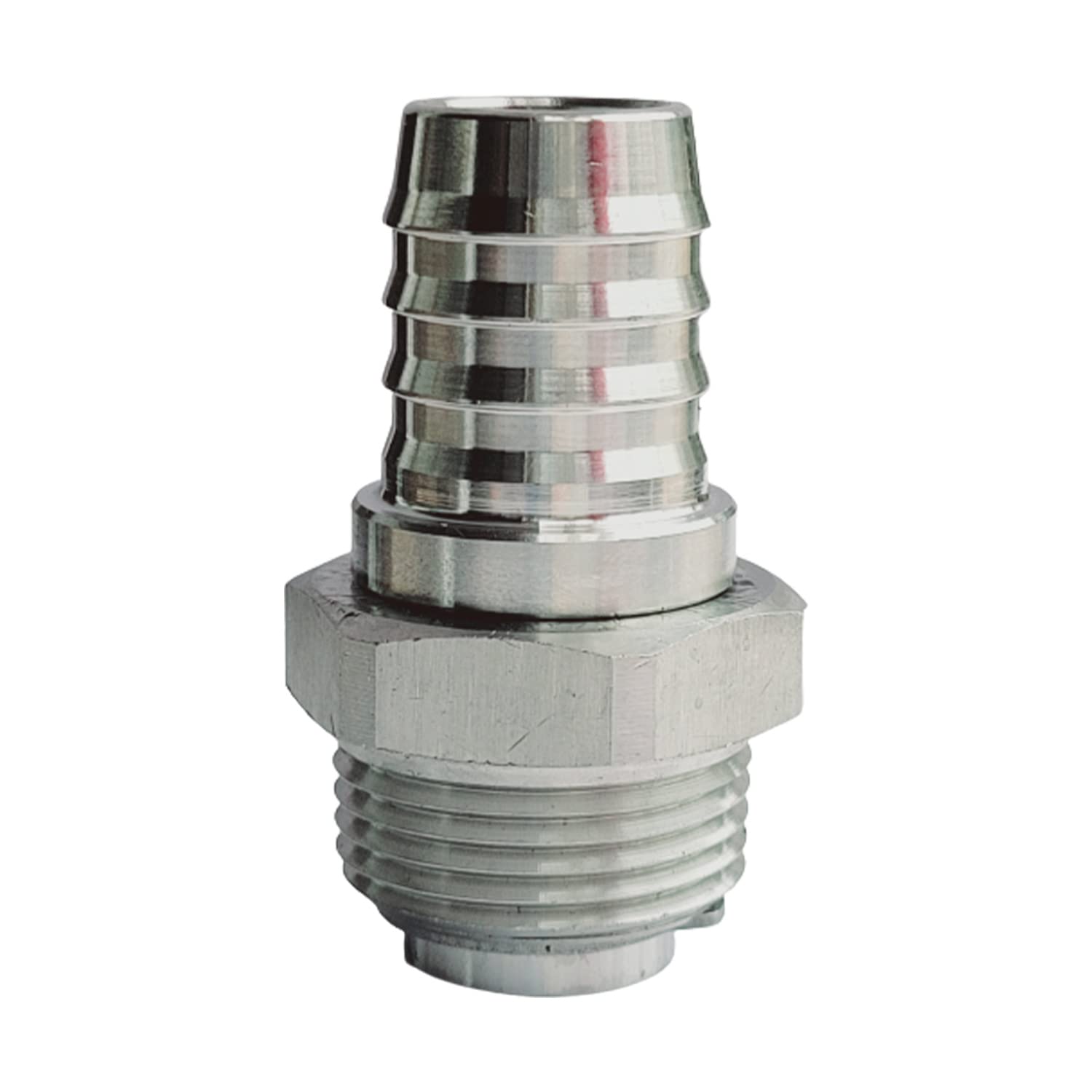 BORRITT 3/4"inch Automatic Shut-off Stainless Steel Diesel Exhaust Fluid (DEF)/Antifreeze Nozzle with NPT Female Thread,Three Notch Hold Open Clip&360 degree Rotating Connector 1/2"(15MM) Spout