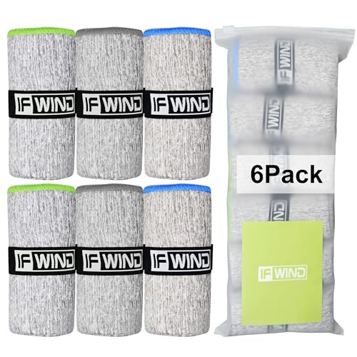 IFWIND 6 Pack Microfiber Gym Towels for Working Out,Fast Drying Workout Accessories Sweat Towels for Gym Gear,Gym Towels for Men & Women,Sports Exercise Fitness Gear Tennis Towels for Body Hot Yoga