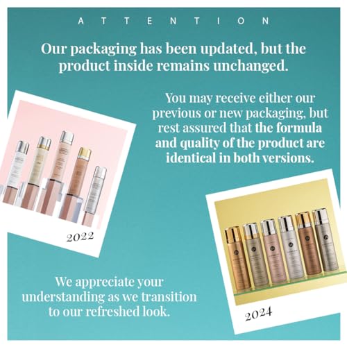 MagicMinerals AirBrush Foundation by Jerome Alexander – 2pc Set with Airbrush Foundation and Kabuki Brush - Spray Makeup with Anti-aging Ingredients for Smooth Radiant Skin - Bright Light