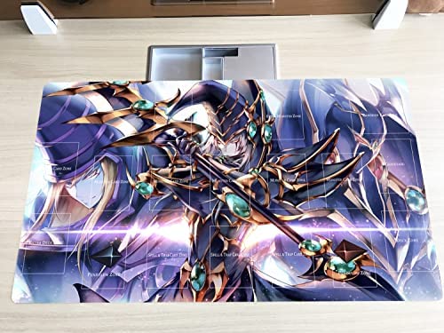 Mlikemat New Anime Playmat Charmer Familiar TCG CCG Trading Card Game Mat Pad No Zones+ Free Bag (ZD039-012-K)
