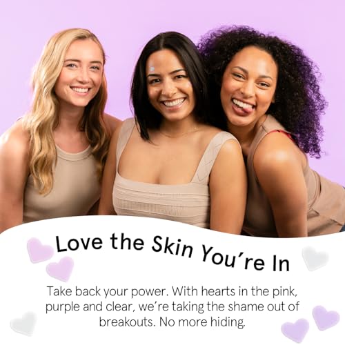 grace & stella Award Winning Pimple Patches For Face (Heart, 36 Count) - Hydrocolloid Acne Patches for Face - Dermatologist Tested, Vegan, Cruelty-Free Zit Patches for Face, Blemish Patches