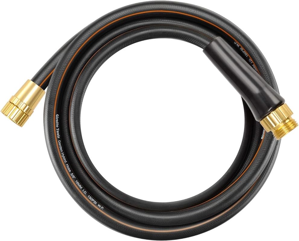 Giraffe Tools Leader Hose 2ft x 5/8", Short Water Hose Heavy Duty for Hose Reel, Lightweight, Flexible with Double Female Fittings