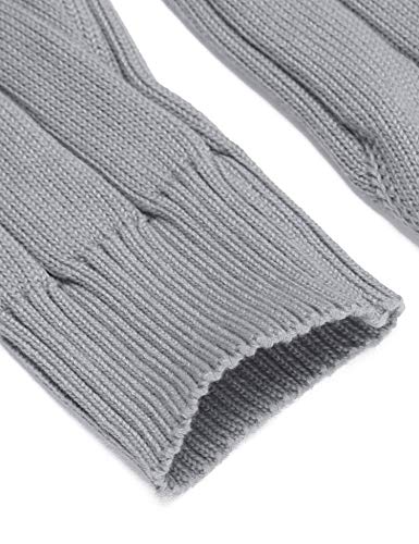 COOFANDY Men's Slim Fit Turtleneck Sweater Casual Knitted Pullover Sweaters Red
