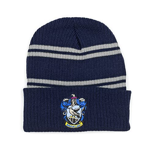 Culture Fly Harry Potter Ravenclaw Premium Knit Scarf Beanie Socks 3pc Winter Bundle Gift Set