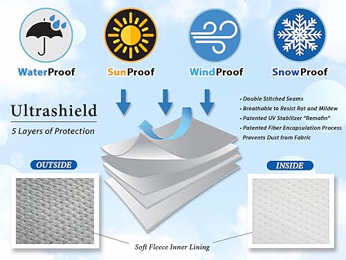 CarsCover Custom Fits for 2001-2023 Ford F150 Crew Cab 5.5ft Short Bed Truck Car Cover Heavy Duty All Weatherproof Ultrashield