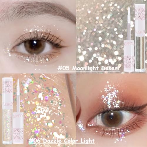 SUSIKEKI Black Grey Smokey Liquid Eyeshadow Kit for Halloween Goth Makeup, Smoky Silver Gray White Eye Shadows for Bold Dark Gothic Makeup Looks, Matte Shimmer Long-Lasting Eye Makeup Set (9 Colors)