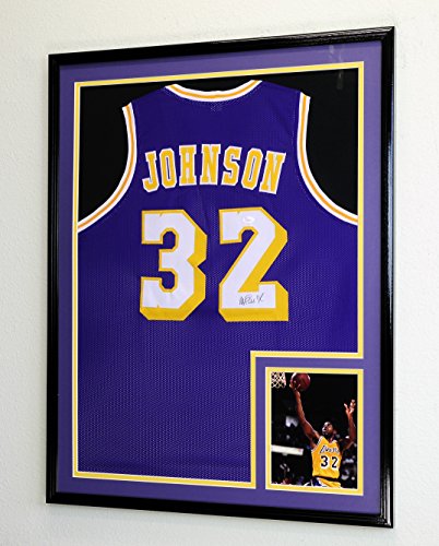 XL Double Matted Custom Framed Jersey Display Case Frame w/98% UV Protection (Black Wood Finish, Black Background)