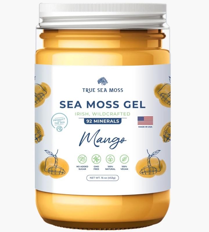 True Sea Moss, Mango Gel, 16 Ounce