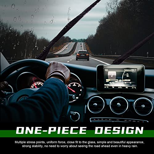 ZIXMMO 26"+16" windshield wiper blades with 10" Rear Wiper Blades Set Replacement for Nissan Leaf 2011-2017 -Original Factory Quality,Easy DIY Install (Set of 3)