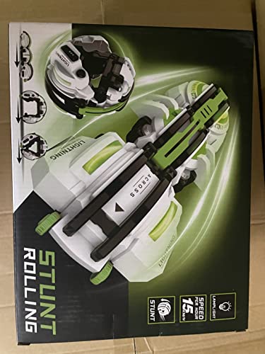 BAZADER RC Cars with LED Lights - Remote Control Car Snake 360° Roll Toys, Birthday for Kids Age 7 8 9 10 11+ Year Old, 2 Batteries 60+min, Indoor/Outdoor Toys for 6-12 yr Teen Boys