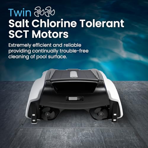 Betta SE Solar-Powered Robotic Automatic Pool Skimmer Cleaner with 30+ Hour Cleaning Battery, Pool Skimmer Anti-Stuck Foam Noodle, and Re-Engineered Twin SCT Motors (Blue)