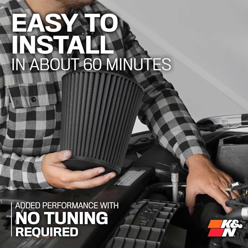 K&N Cold Air Intake Kit: High Performance, Guaranteed to Increase Horsepower: Fits 2019-2020 CHEVROLET Silverado 1500; 2019-2020 GMC Sierra 1500, 71-3110