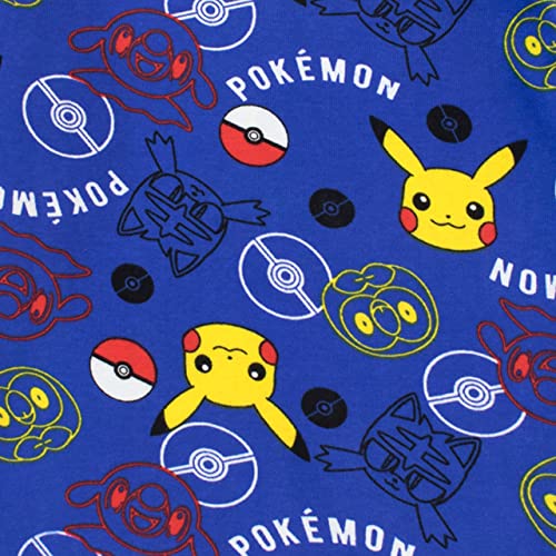 Pokemon Boys' Pikachu Pajamas Size 6 Blue