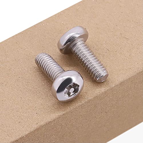 M4-0.7 x 20mm (60 pcs) Pan Head Torx Security Machine Screws Bolts, one Bit Included, 304 Stainless Steel 18/8, Tamper Resistant Screws, Full Thread, GB2672(Torx)