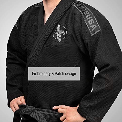 Hayabusa Lightweight Jiu Jitsu Gi - Black, A0