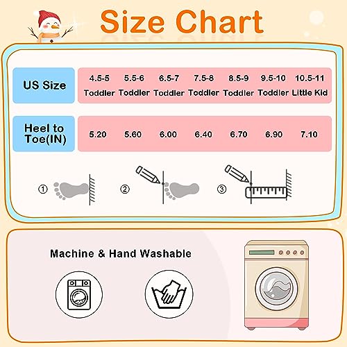 L-RUN Infant Baby Boys Girls Slipper Sneaker Toddler Non-Slip First Walker House Shoes for Kids Pattern M US 5.5-6 Toddler