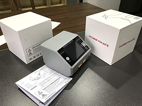 HOBBYMATE D6 Duo Pro Balance Charger Dual Ports - for Lipo Battery, Li-ion Battery, LiFe Battery, Nimh / Nicd Batttery Pack Charger, Support AC/DC Input (Gray)