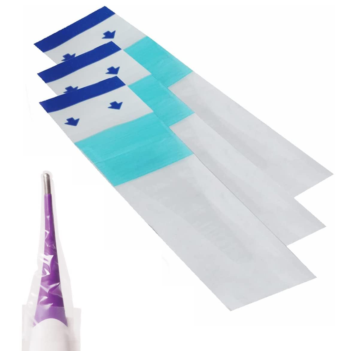 MABIS Disposable Probe Covers for Digital Thermometers, Box of 100, FSA Eligible, Can be Used Orally, Rectally or Under The Arm