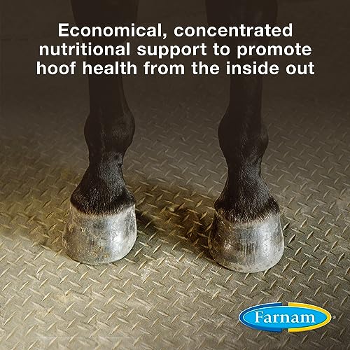 Farnam Horseshoer's Secret Pelleted Hoof Supplements Concentrate, Economic formula with 25 mg. of biotin per 2 oz. serving, 3.75 lb., 30 day supply