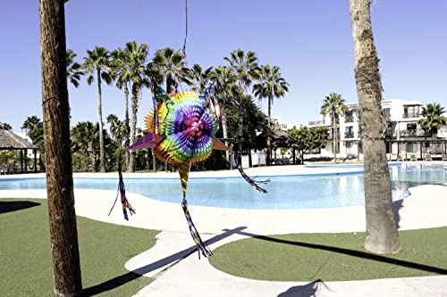 Celly Party Mexican Star Pinata - Rainbow Colorful Pinatas for Parties, Birthdays & Festivals - 32" Large Authentica Foldable Party Pinata