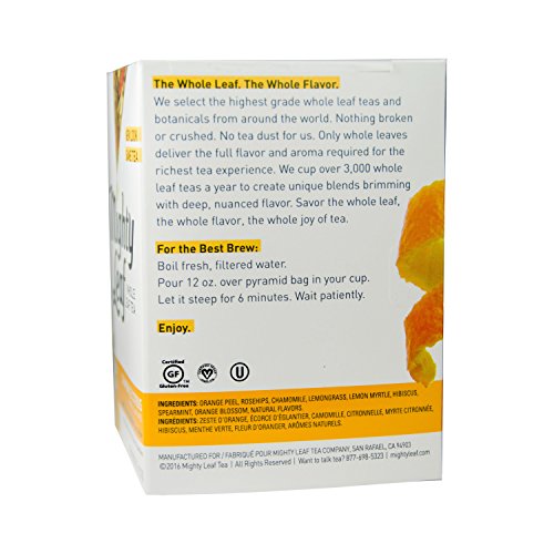 Mighty Leaf Tea Chamomile Citrus Hot Tea Bags, 15 ct
