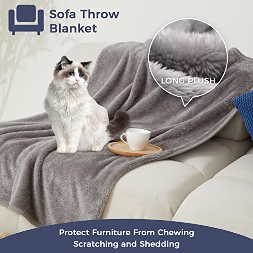 SUDDUS 2 Pack Dog Blankets for Large Dogs Washable, Cozy Calming Cat Blanket for Indoor Cats Dog Crate Blanket with Reversible Plush, Fluffy & Soft Dog Blanket for Couch Pet Blanket for Dogs (48"X36")
