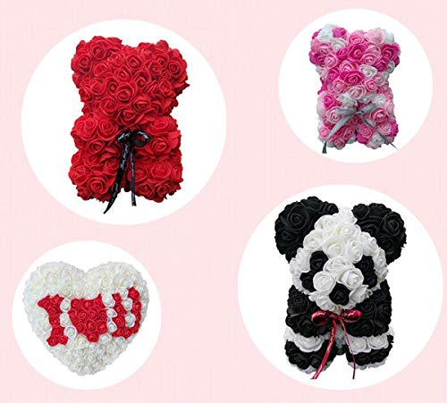 Snadulor 500 Pcs Mini PE Foam Fake Rose Flower Heads Artificial Rose Flowers Handmade DIY Wedding Bride Bouquet Home Decoration(Red)