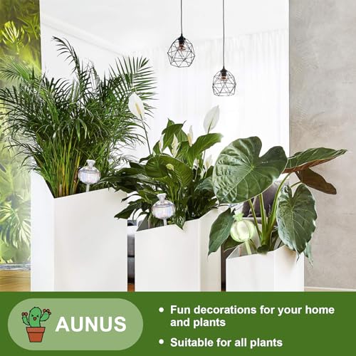 Plant Watering Globes Large, 4 Pcs Self Watering Planter Insert for Indoor & Outdoor Plants,Plant Automatic Watering Bulbs,Self Watering Spikes Last Up to 5 Days