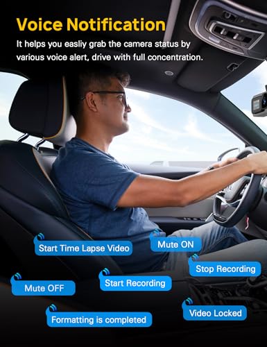 Anyski 3 Channel 5GHz WiFi Dash Cam with 64GB Card, 2.5K+1080P Dash Cam Front and Rear/Inside, 2.5K+1080P+1080P Three Way Dash Camera for Cars, Dashcam 24H Parking Mode, Support 256GB Max Silver