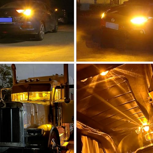 Atokrtact 1156 LED Reverse Bulbs Super Bright BA15S 3497 7506 1141 LED Replacement with Projector for Car Truck RV Back Up Lights, 6000K Xenon White 3600 Lumens P21W (White)