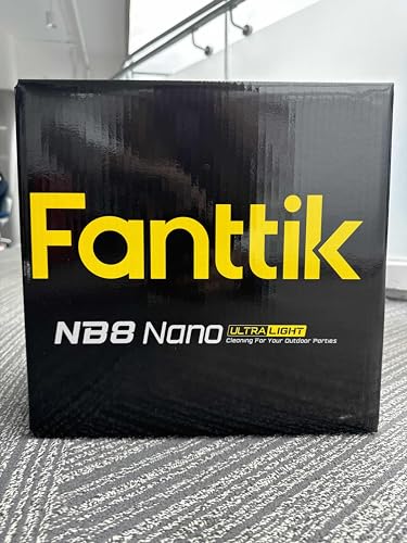 Fanttik NB8 Nano Portable Cordless Electric Sprayer w/2.1Gal Tank, Retractable Spray Head, 2600mAh Lithium Battery, IPX5, 72-98PSI, Portable Pressure Washer for Garden, Camping Shower and Pet Cleaning