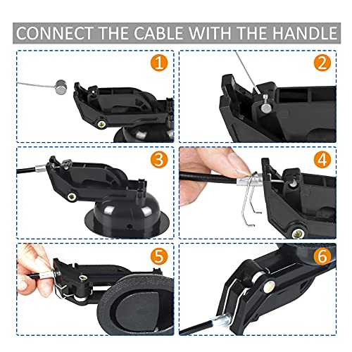 Recliner Replacement Parts with Pull Handle and Release Cable (1-Sets), Repair Recliner Mechanism Parts Compatible with Most Furniture of Recliner Sofa Couch Chair
