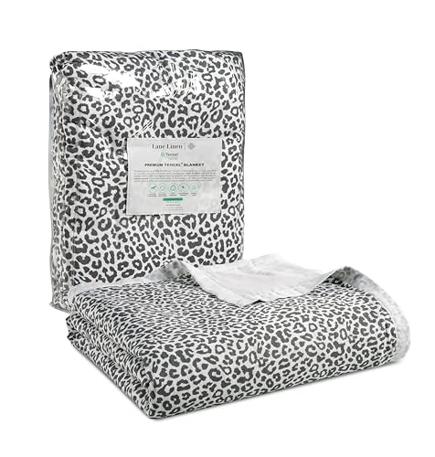 LANE LINEN Cooling Blanket for Hot Sleepers Twin Size - Lightweight Summer Blanket with Rayon Derived from Eucalyptus - Soft, Cool & Breathable - Cold Blankets for Night Sweats - 88"x88", Windowpane