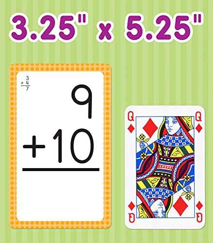 Carson Dellosa 4-Pack Math Flash Cards for Kids Ages 4-8, 211 Addition and Subtraction Flash Cards and Multiplication and Division Flash Cards for Kindergarten, 1st, 2nd, 3rd, 4th, 5th & 6th Grade