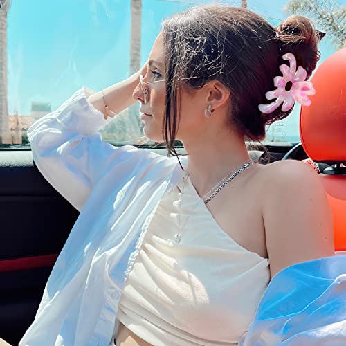 GQLV Hair Claw Clips - 3PCS Cute Styling Accessories for Women/Girls, Medium Nonslip Claws for Thin Hair, Strong Hold for Thick Hair