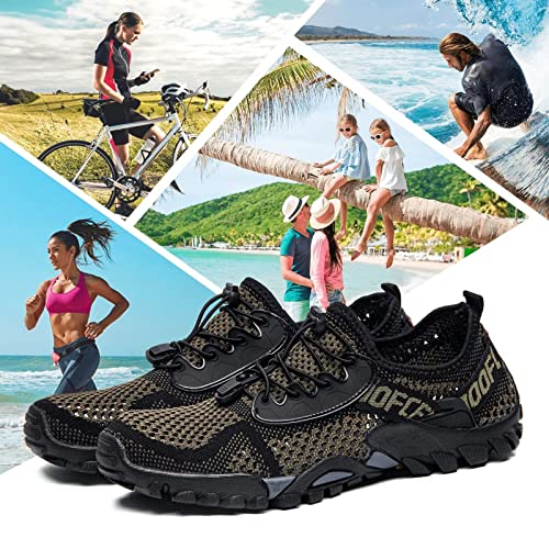SOBASO Women Water Hiking Shoes Slip On Beach Swim Barefoot Shoes for River Sports Surf Boating Sailing