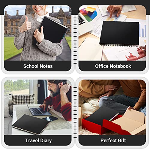 EUSOAR 5 Subject Notebook College Ruled, 1 Pack A4 11" x 8-1/2", 100GSM Line Paper,120 Sheets/ 240 Pages, Thick Hardcover Large Journal Notebooks with Dividers for School Office Note Taking Travel