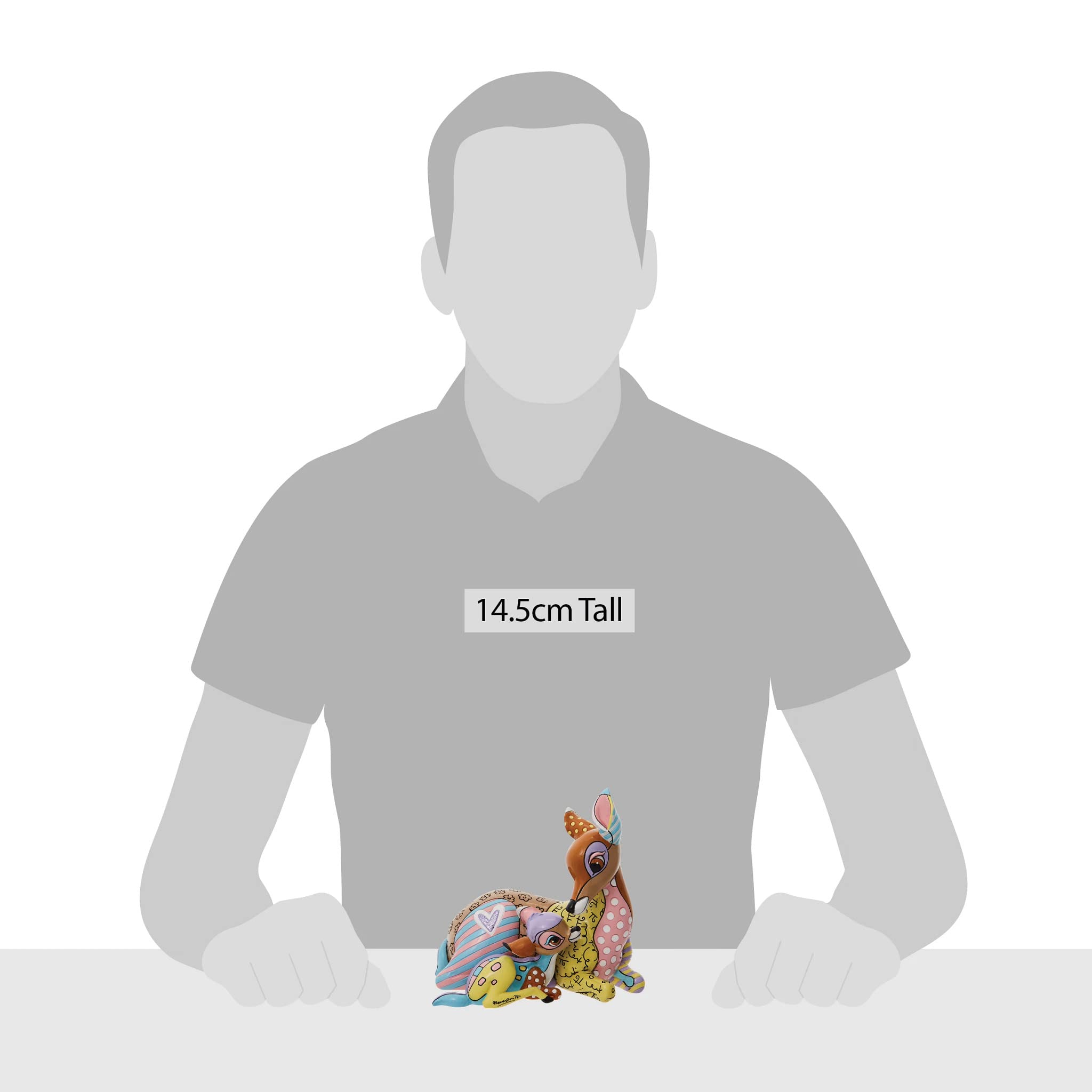 Enesco Disney by Romero Britto Bambi and Mother Figurine, 5.7 Inch, Multicolor