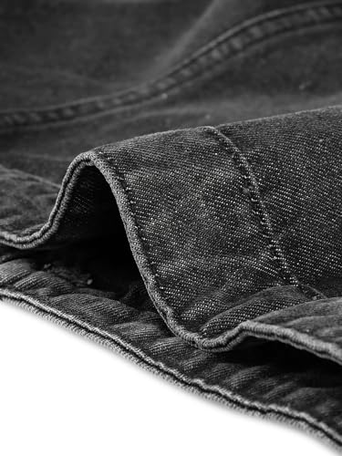 Allegra K Women's Washed Denim Buttoned Vest W Flap Pockets Small Yellow