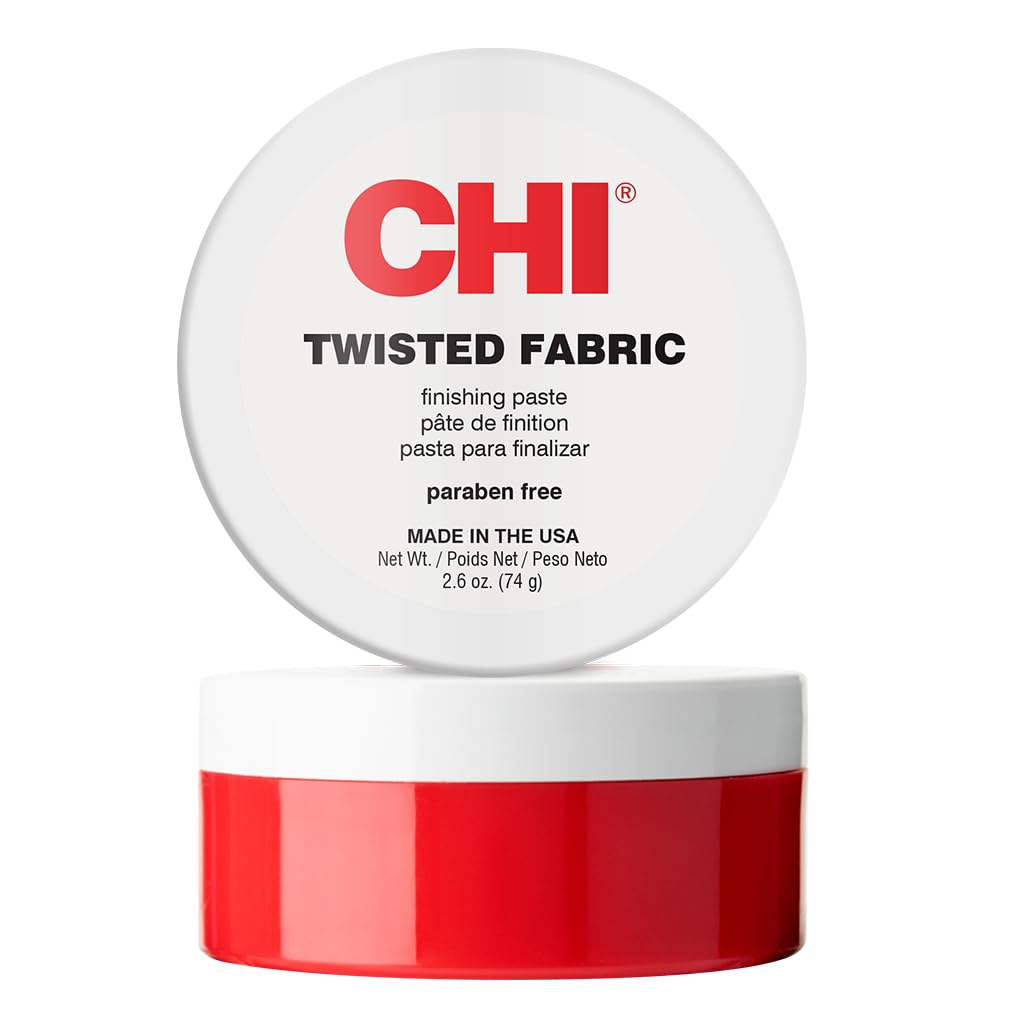 CHI Twisted Fabric, Moisturizing Styling Paste For Sculpting & Molding Hair, Creates A Brilliant Finish, Sulfate, Paraben, & Cruelty-Free, 2.5 Oz