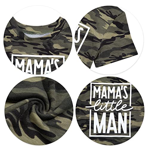 Mom and Son Matching Outfits Mama and Mama's Litter Man Print Shirts Cute Mom and Son Valentine's Day Gifts Red