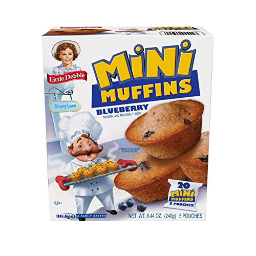 Little Debbie Honey Bun Mini Muffins, 40-1.7 OZ Pouches (8 Boxes)