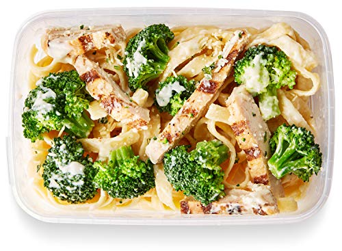 Amazon Kitchen, Chicken Fettuccine Alfredo With Broccoli, Single Serve Meal, 12 Oz