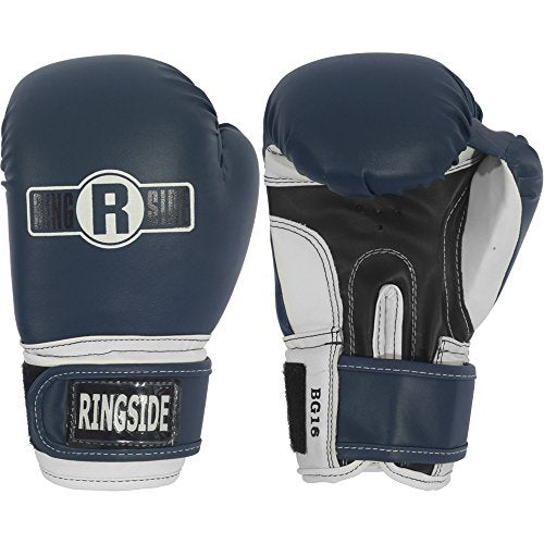 Ringside Pro Style Boxing Training Kickboxing Muay Thai Sparring Gloves, Youth, Black/Pink
