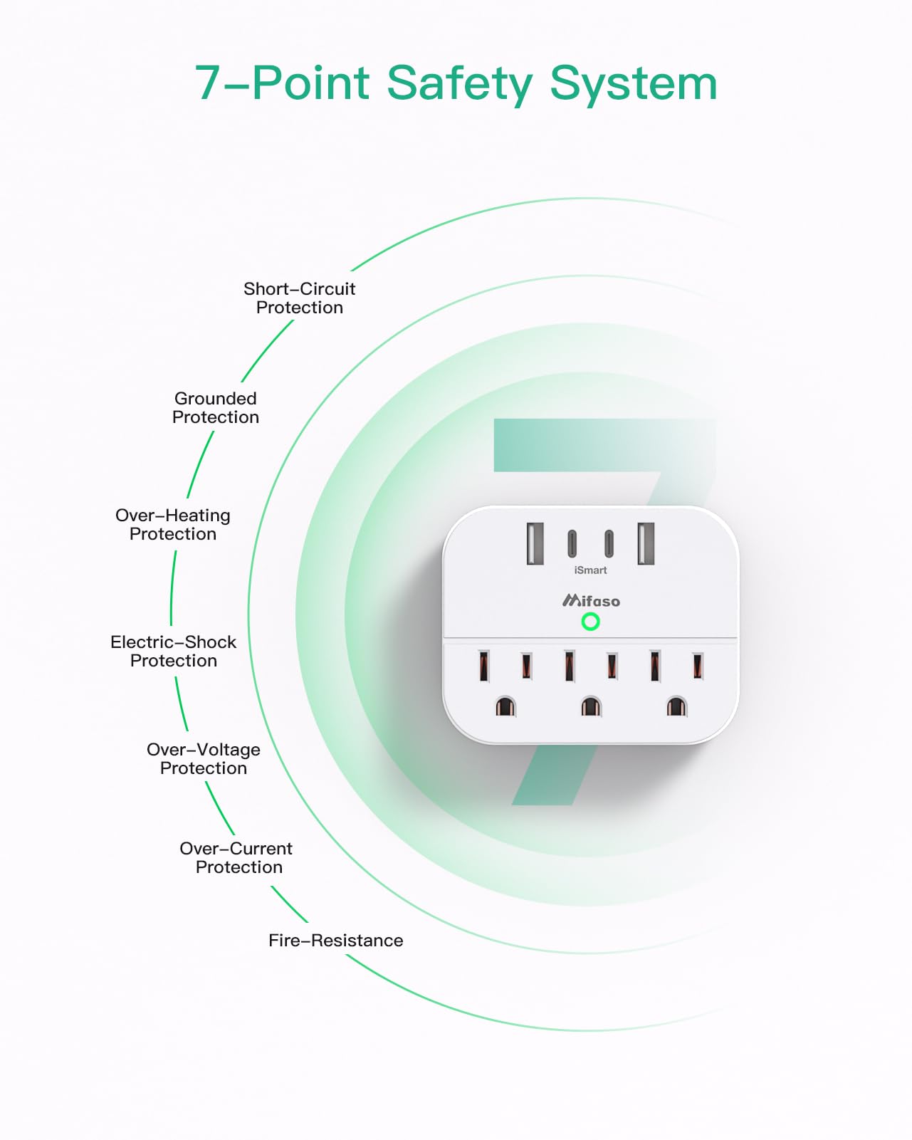 Cruise Ship Essentials, Cruise Power Strip with Foldable Plug, Travel Essentials with USB C, Outlet Extender No Surge Protector, Multi Plug Wall Outlet with 3 Outlets,Outlet Adapter Japan Plug Adapter